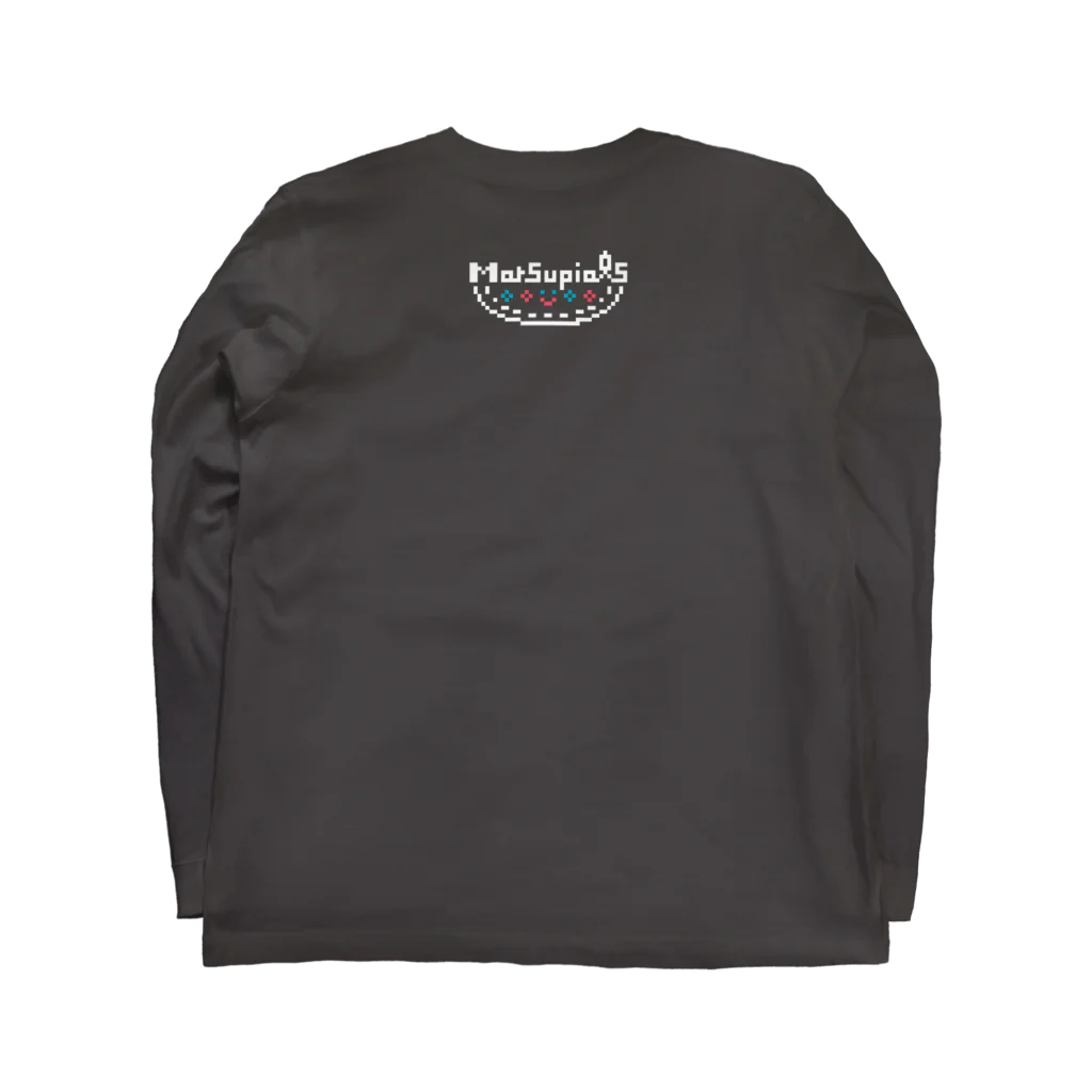 Tomomi Fujiiのずんぐり屋のゲームの中のウォンバット Long Sleeve T-Shirt :back