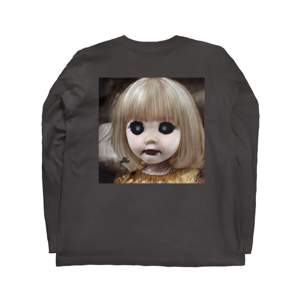 【ホラー専門店】ジルショップの怖い幼女の西洋人形 Long Sleeve T-Shirt :back