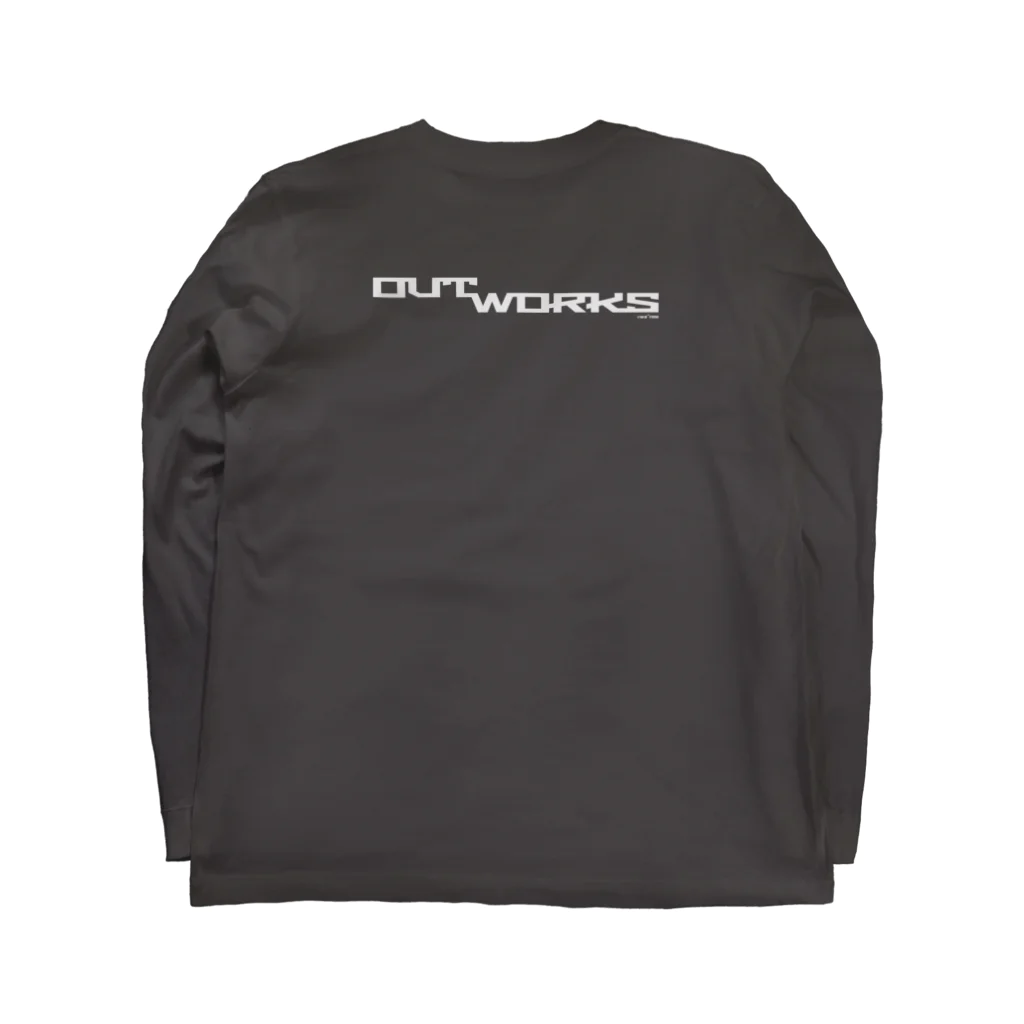 OUT_WORKSのOUT WORKS original logo vol.3 롱 슬리브 티셔츠の裏面