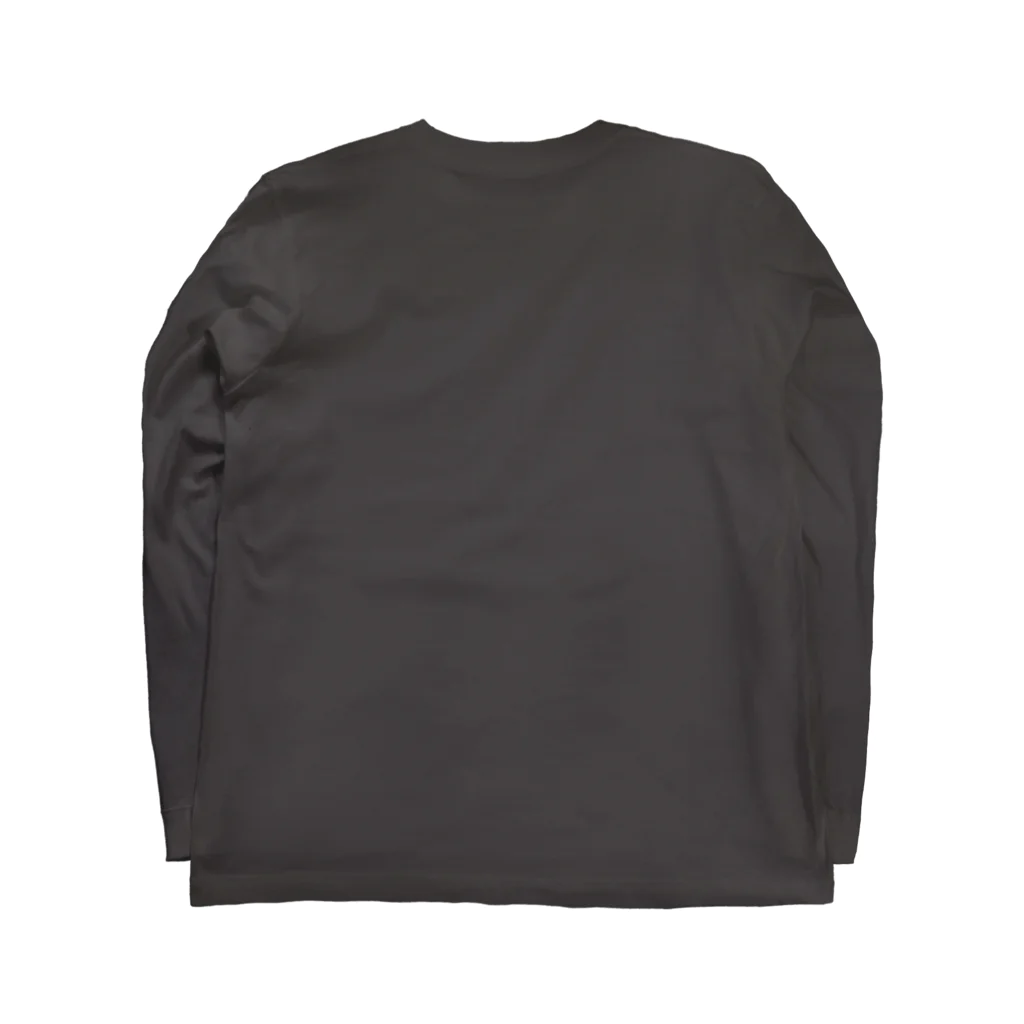 too muchの人間用のCAMPING　白 Long Sleeve T-Shirt :back