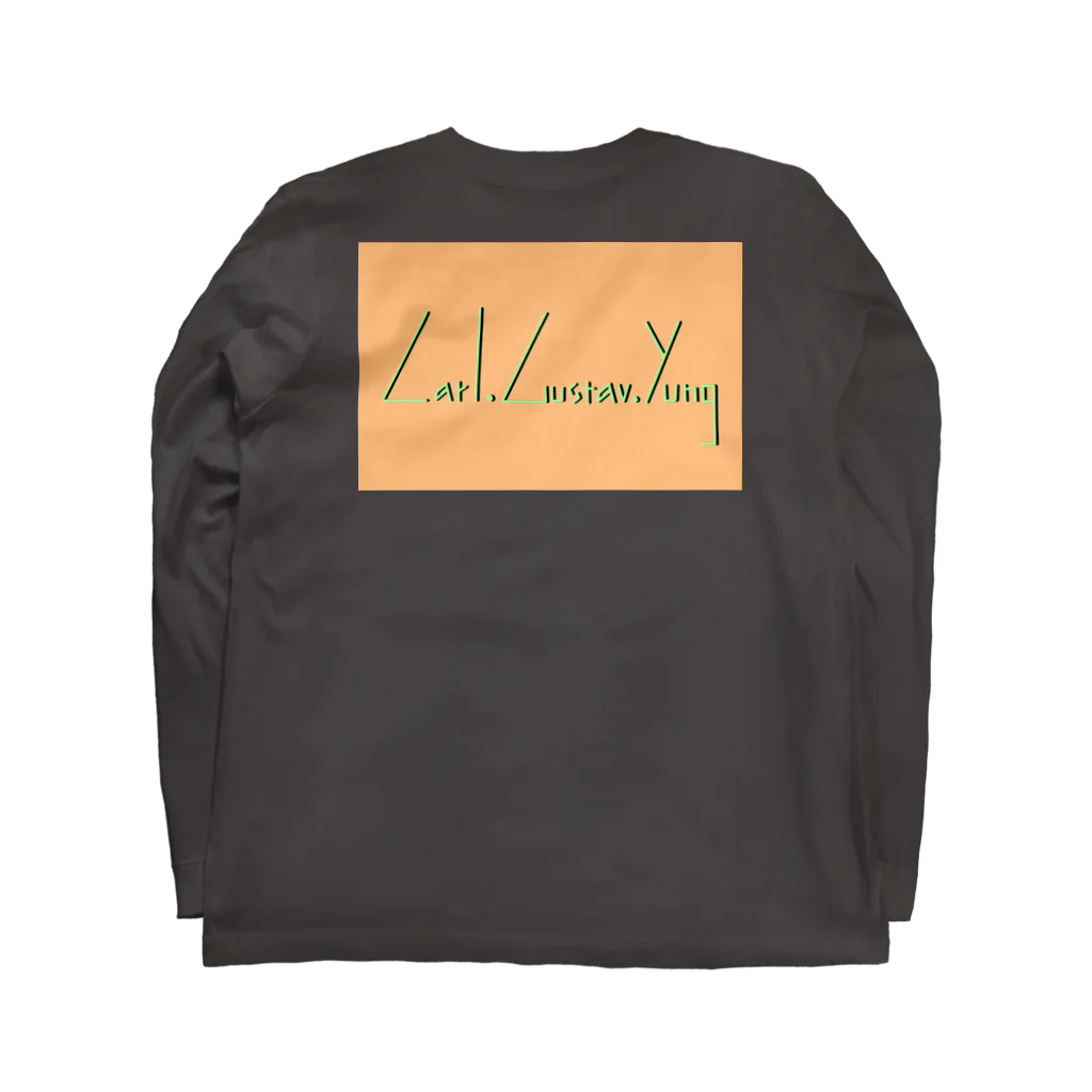 Carl Gustav Yungのcarl gustav yung_orange logo L/S T Long Sleeve T-Shirt :back