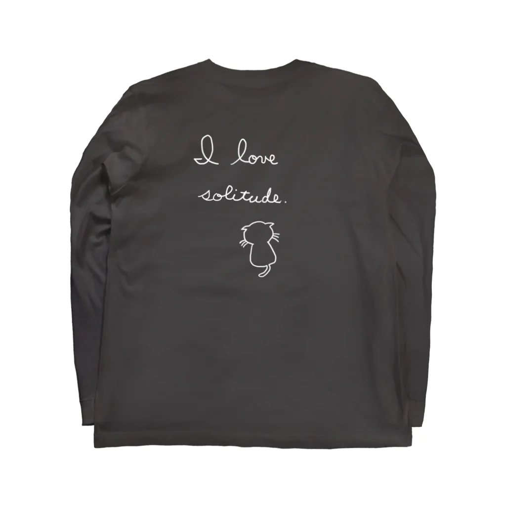 風野ひつじのI love solitude. ロングスリーブTシャツの裏面