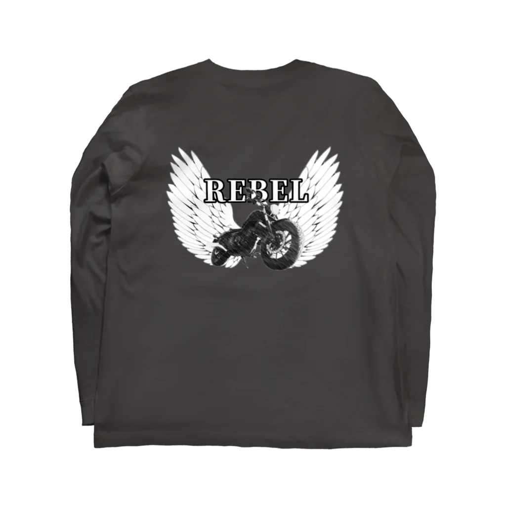 Aym'collectionのウィングREBEL ロングスリーブTシャツの裏面