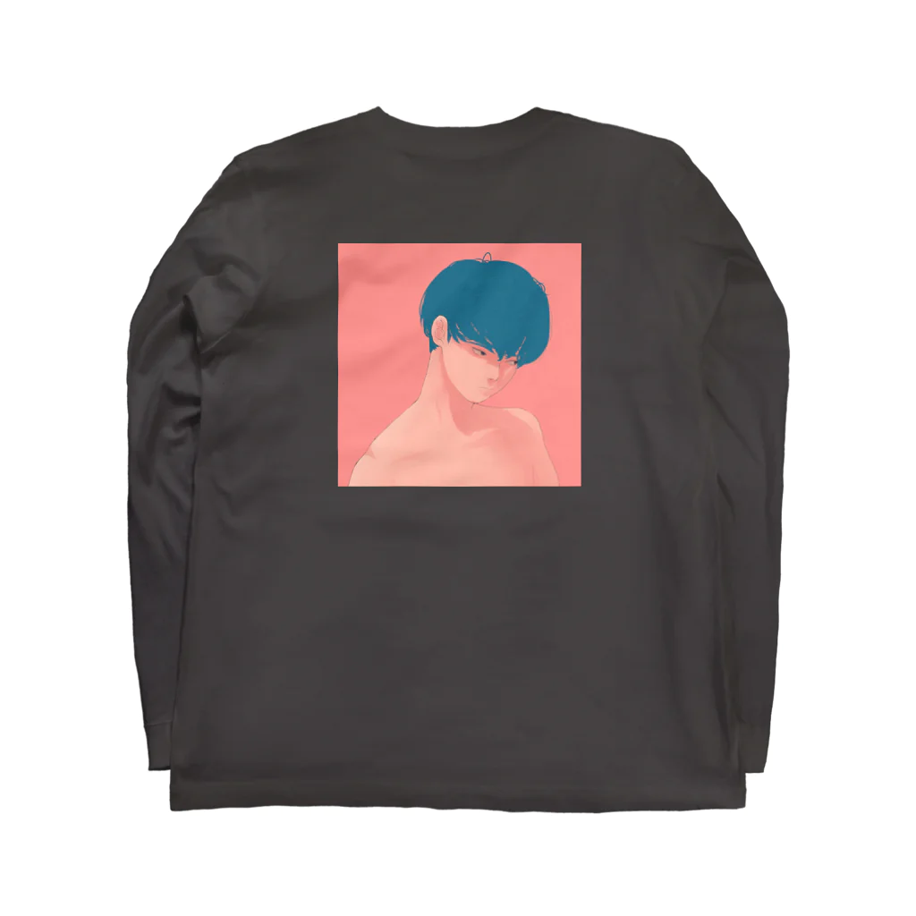 べつんのひんむく男女の両面プリントシャツ Long Sleeve T-Shirt :back