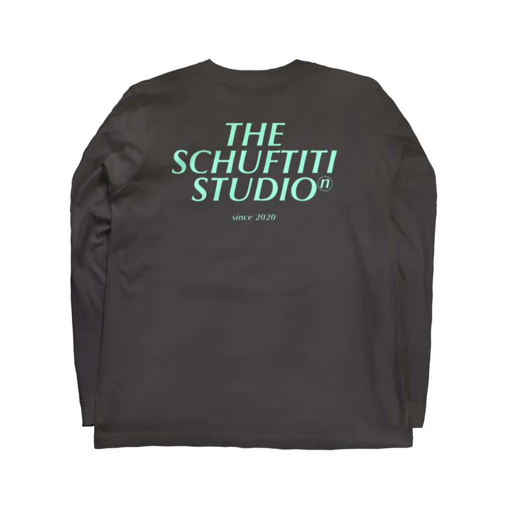 Schuftiti (シュフティティー)のThe Schuftiti Studio (ミント) Long Sleeve T-Shirt :back