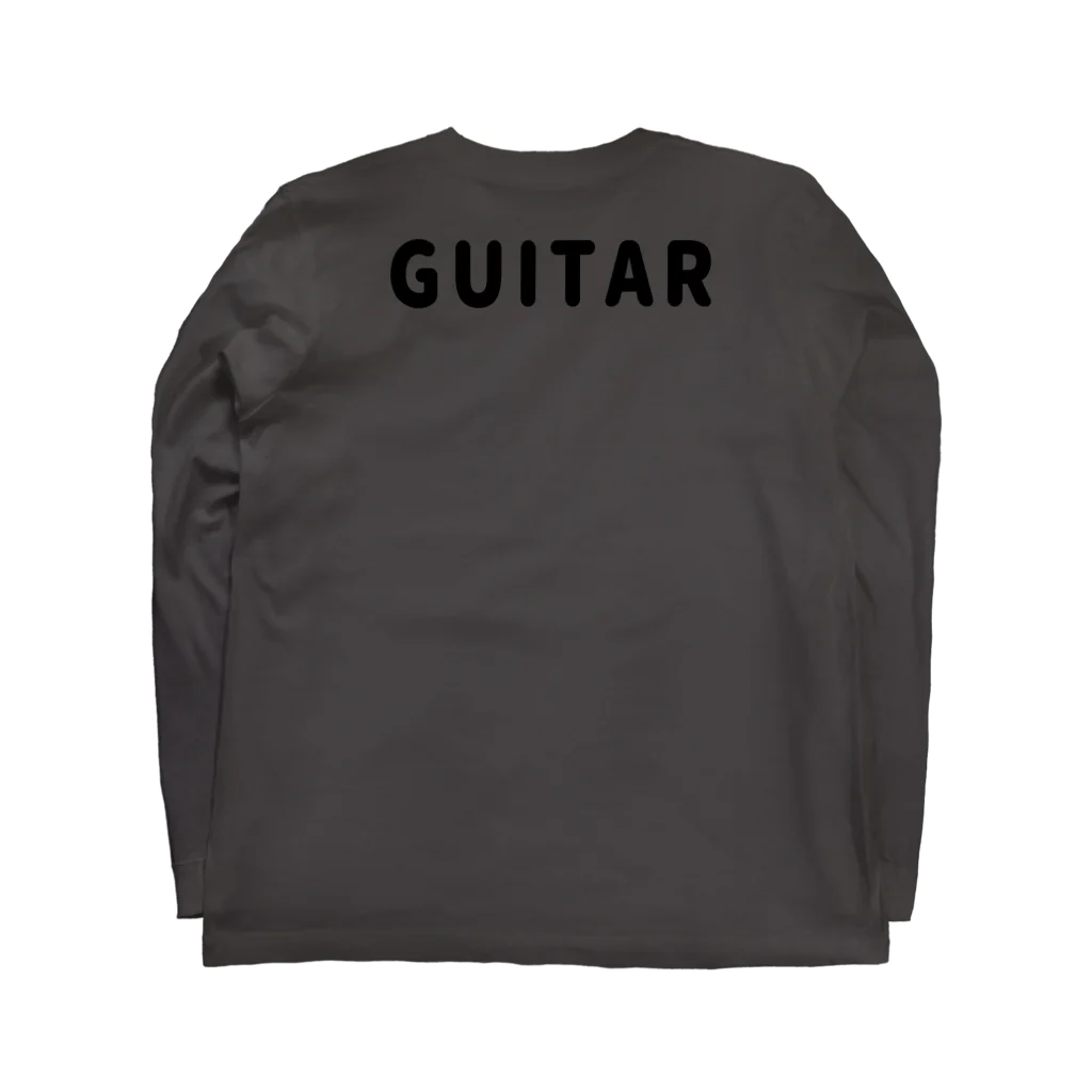 musicshop BOBのギタァ - GUITAR Long Sleeve T-Shirt :back