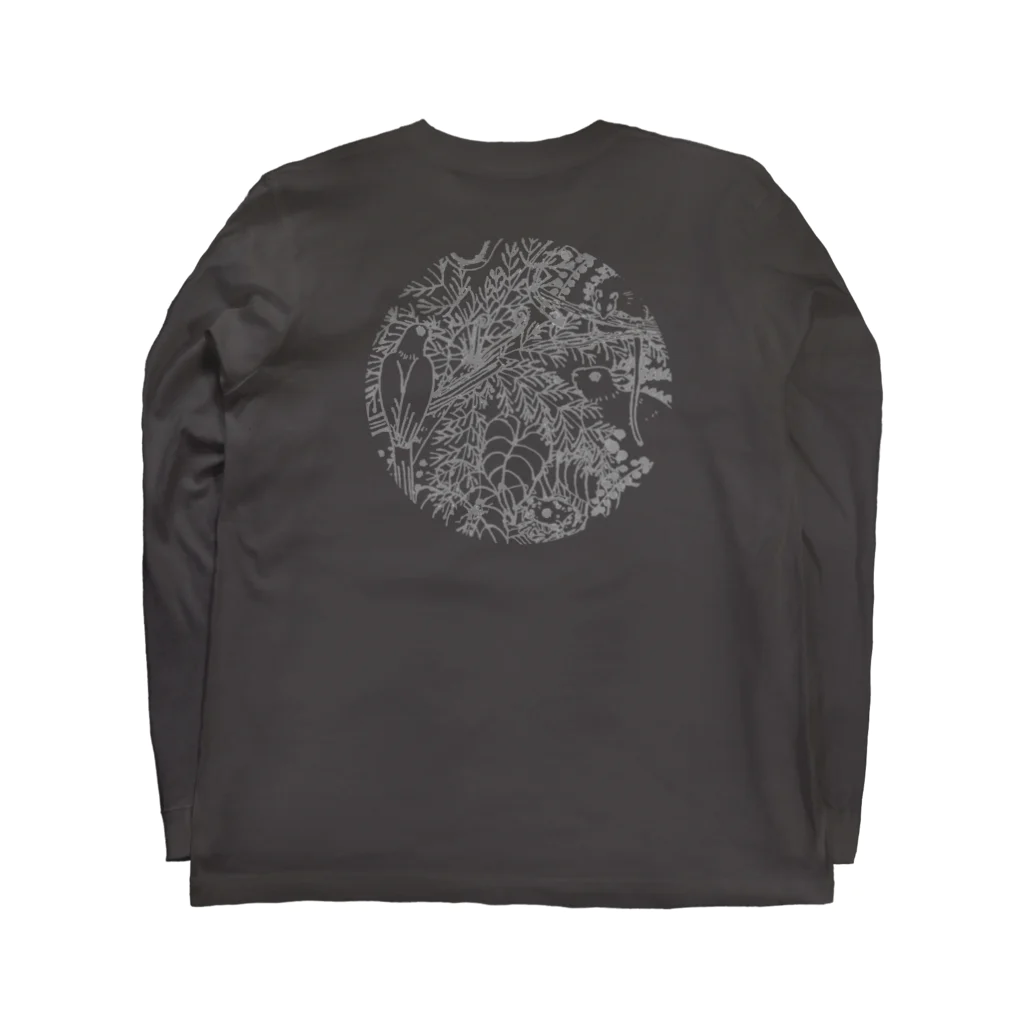 nonaの奄美の森グレー Long Sleeve T-Shirt :back