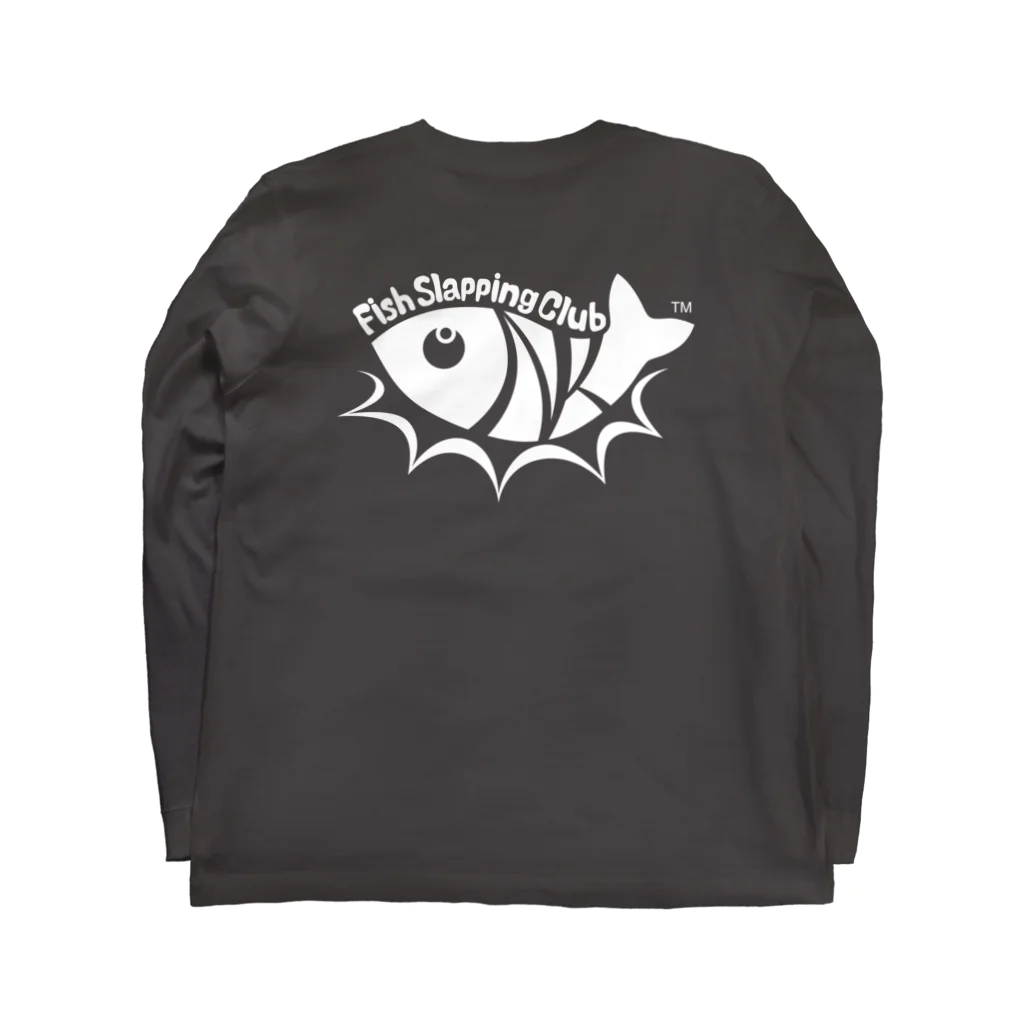 Fish Slapping ClubのFishSlappingClub taypA (White) Long Sleeve T-Shirt :back