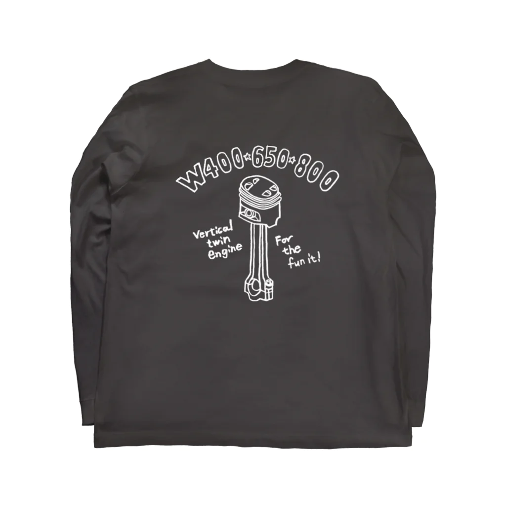 Too fool campers Shop!のW ROCKERS01(shiro文字) Long Sleeve T-Shirt :back