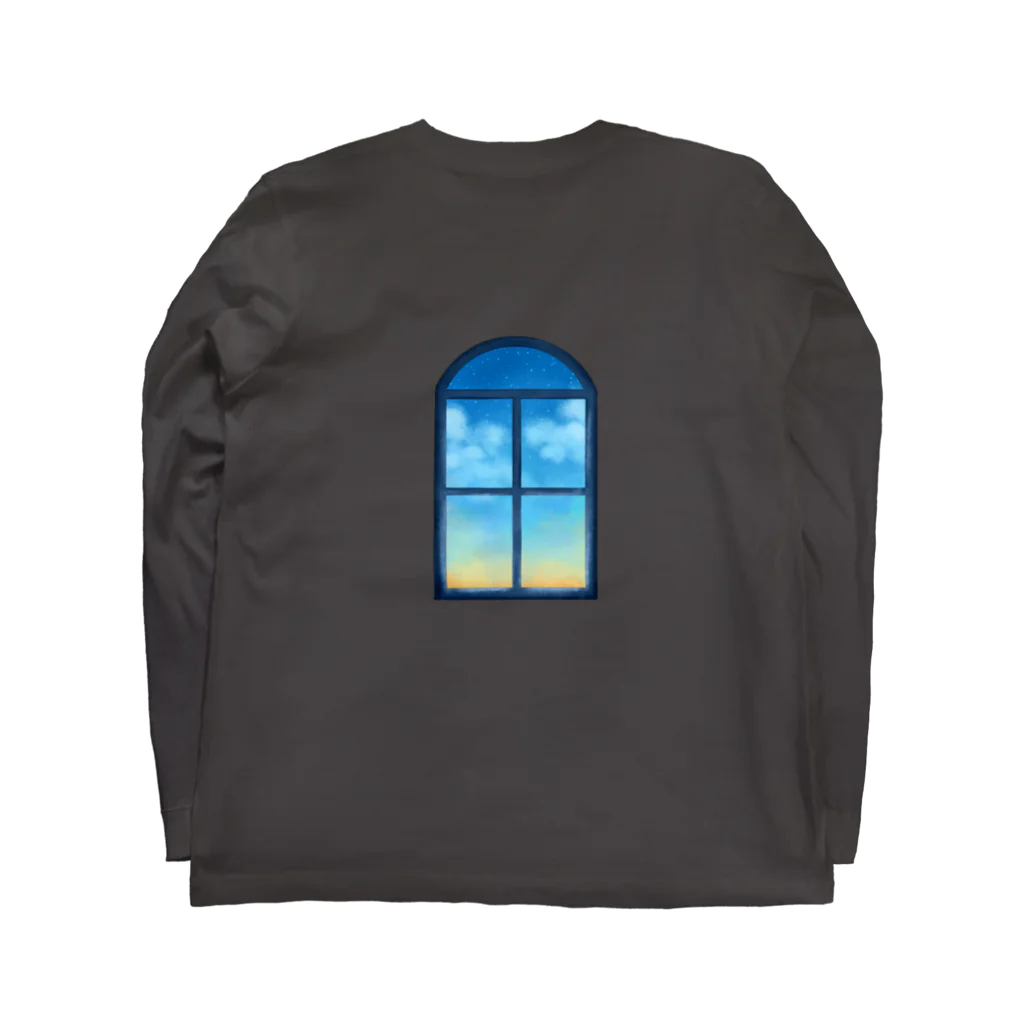 ごんてつ美術部の明け方 Long Sleeve T-Shirt :back