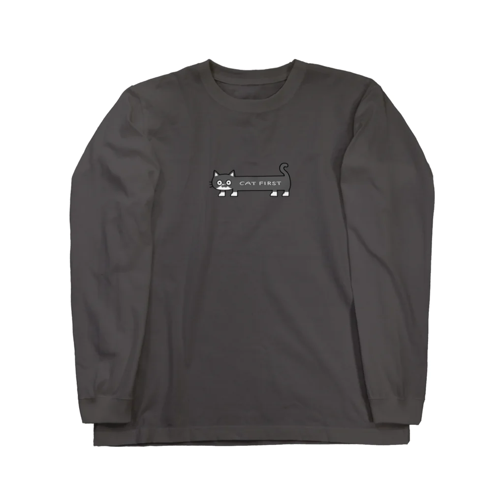 CATFIRSTのハチワレくん Long Sleeve T-Shirt