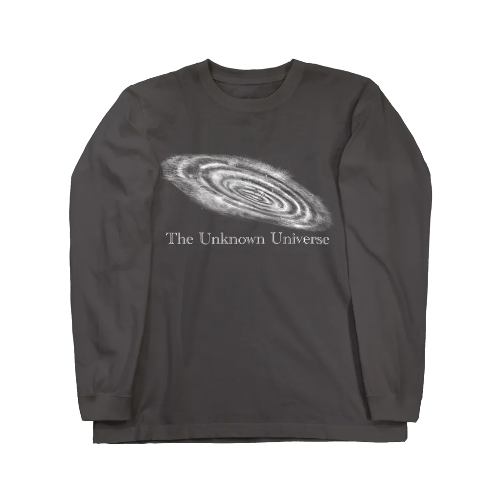 ミミコンブのThe Unknown Universe(ホワイト) ロングスリーブTシャツ