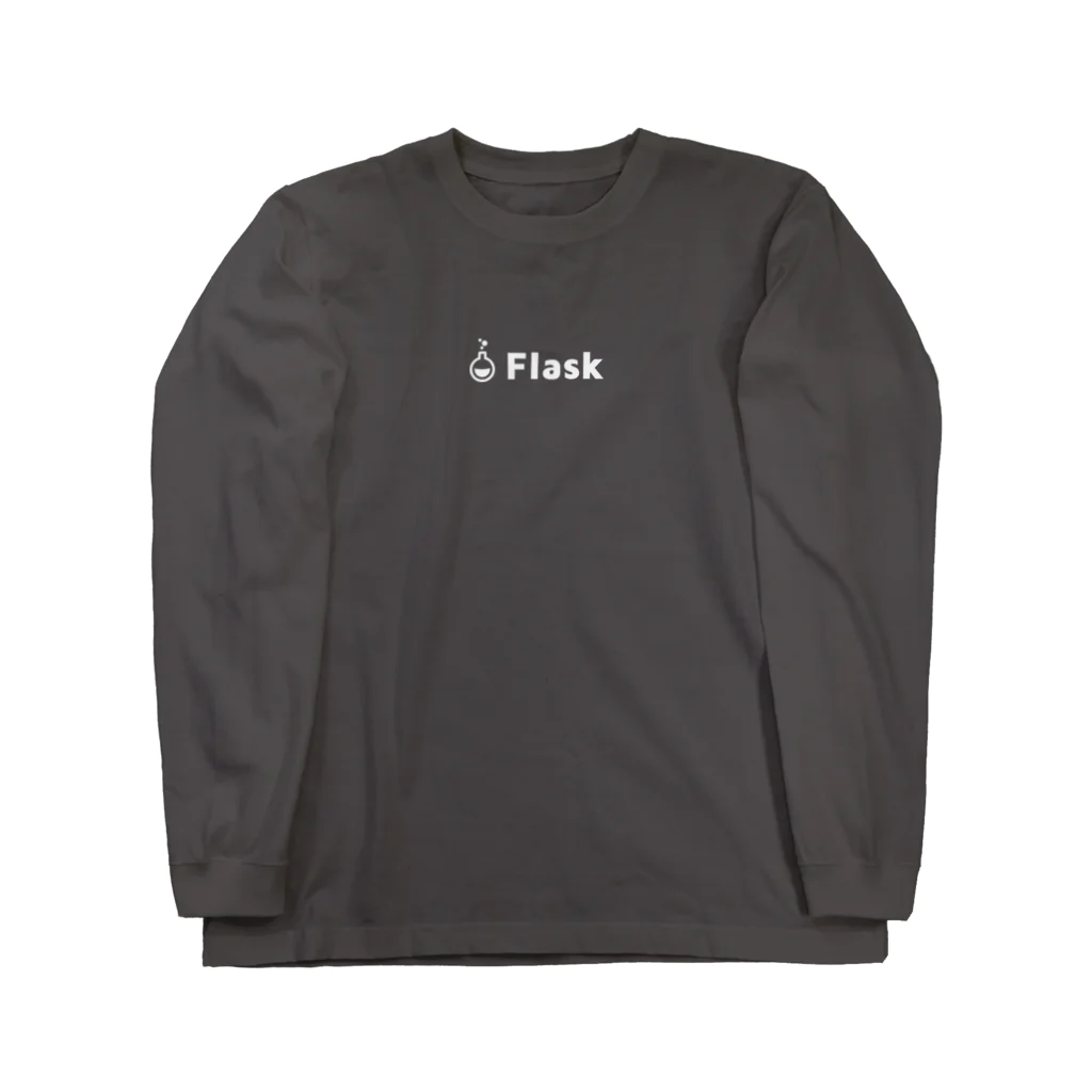 Flask ShopのFlask フラスコとロゴ ロングスリーブTシャツ