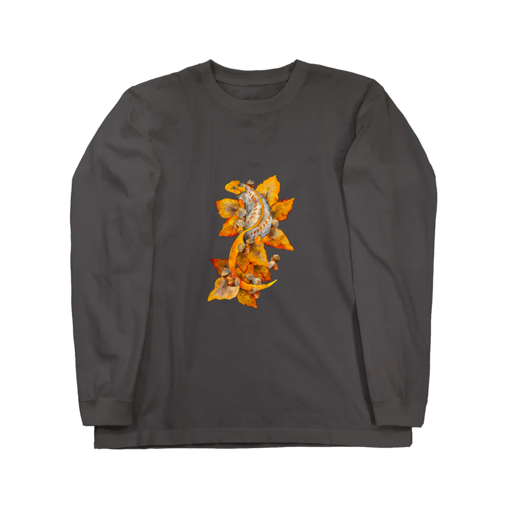 kageの秋色ミナミイボイモリ ロングスリーブTシャツ