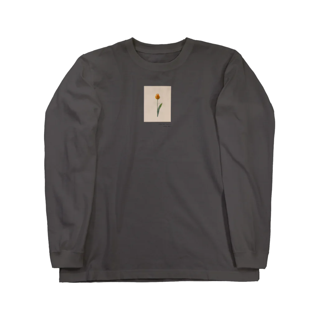 rilybiiの夕焼けとチューリップ Long Sleeve T-Shirt