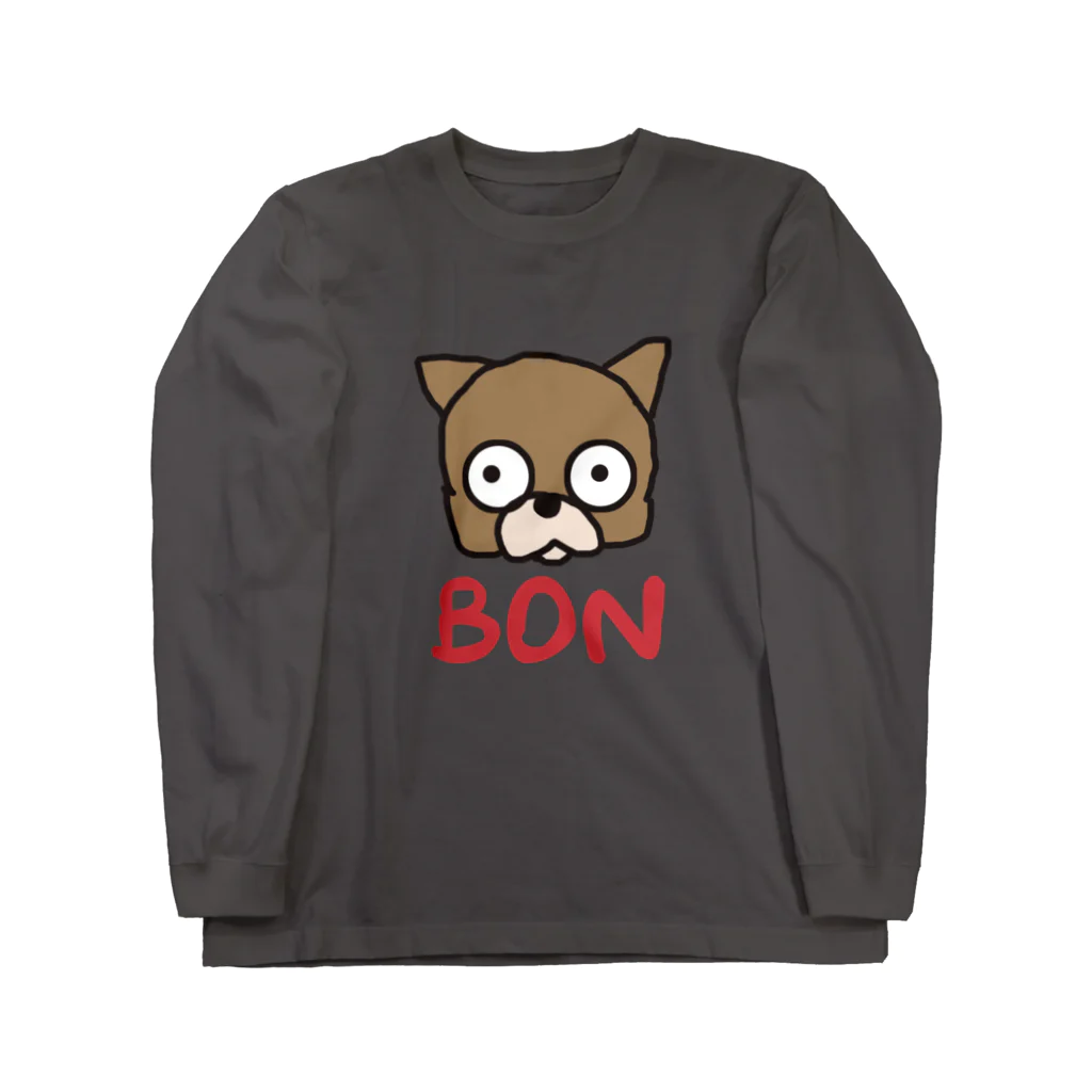 狆チワのぼんちゃんのBONちゃんスウェット ロングスリーブTシャツ