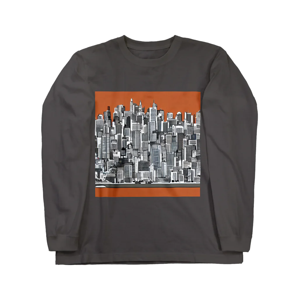 TokyoFridayNightの大都会の影2 Long Sleeve T-Shirt