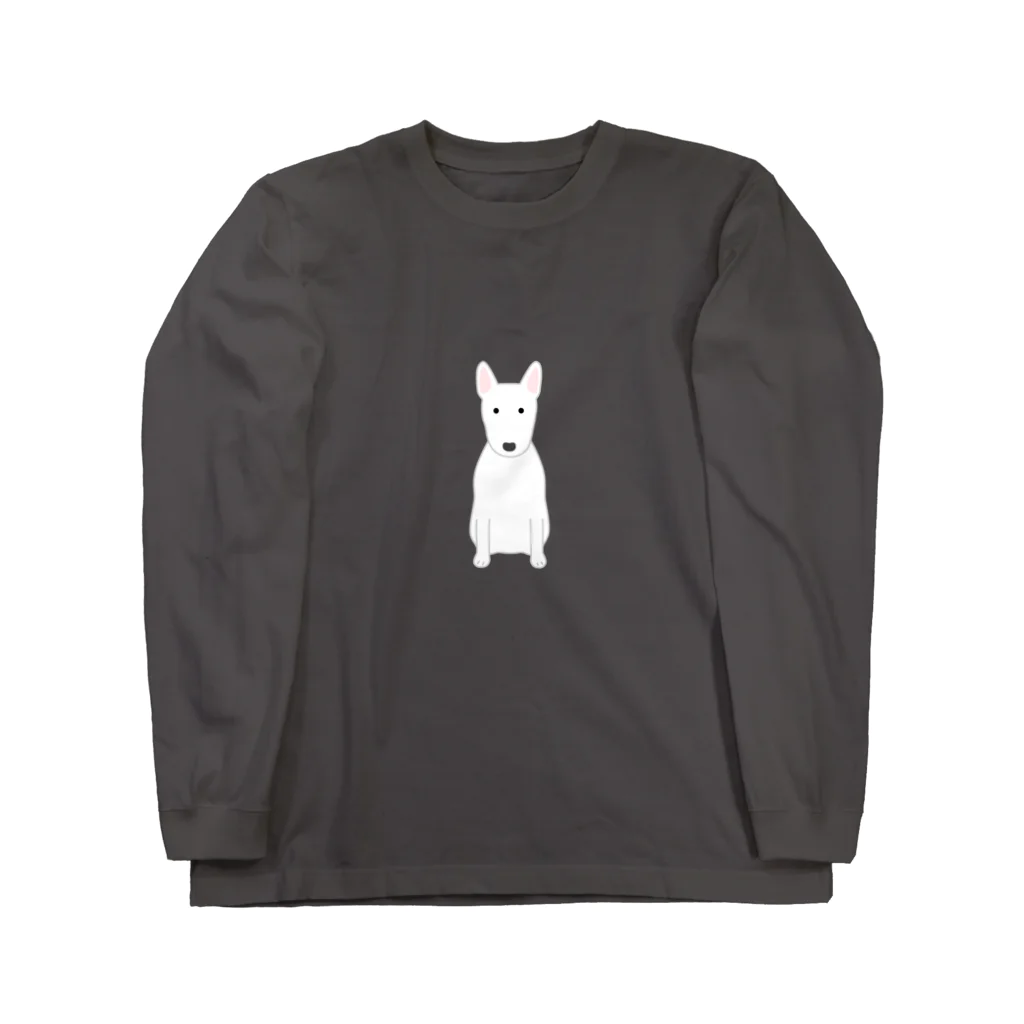 ゆいたっく／犬イラストのミニチュアブルテリア Long Sleeve T-Shirt