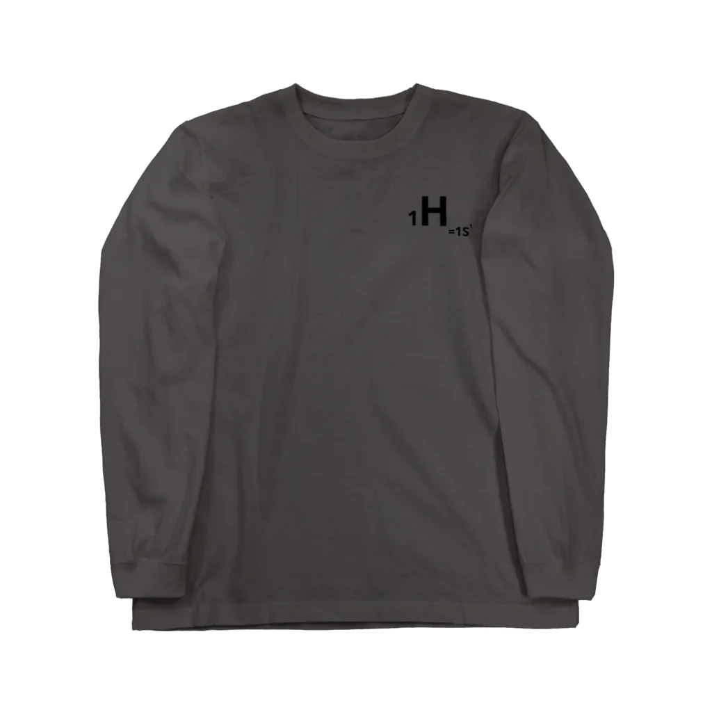 interested in?の1.hydrogen(黒/表のみ) Long Sleeve T-Shirt