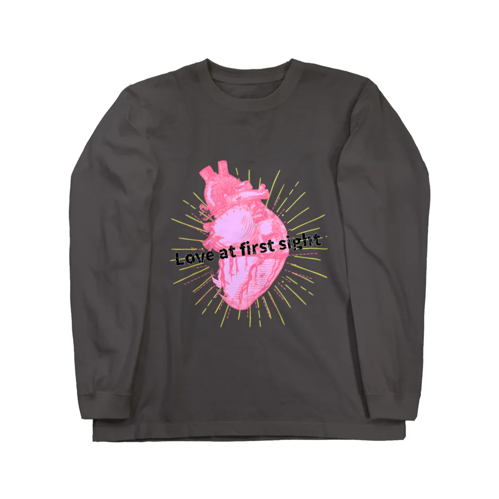 ブーブスエイリアンのLove at first sight ロングスリーブTシャツ