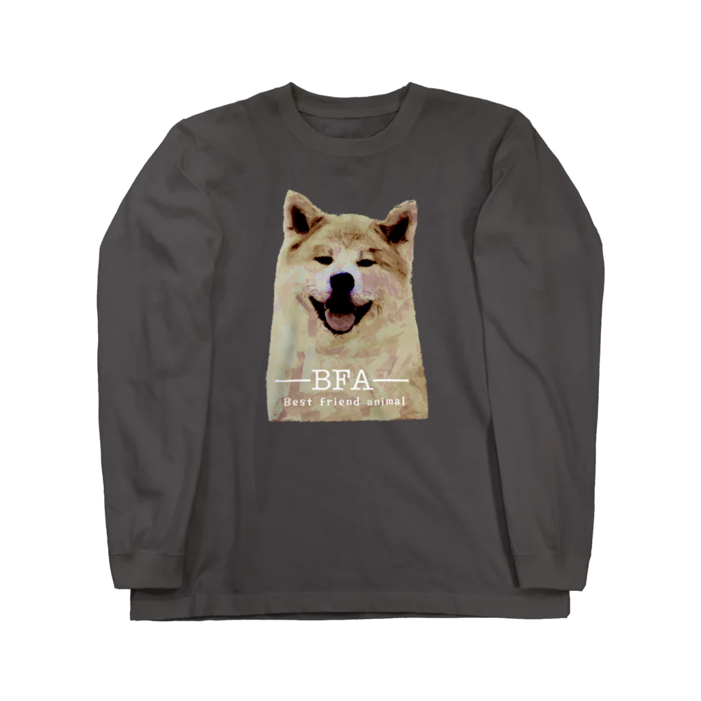 BFA/Best friend animalのBFA/Best Friend animal／秋田犬 ロングスリーブTシャツ