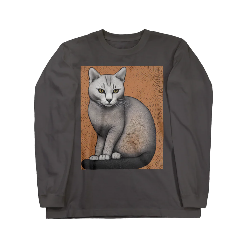 F2 Cat Design Shopのhairless cat 001 Long Sleeve T-Shirt