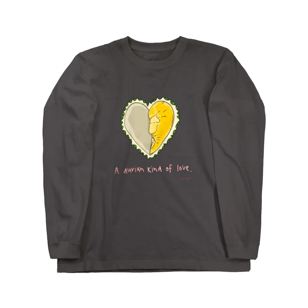 menmopostのA Durian Kind of Love ロングスリーブTシャツ