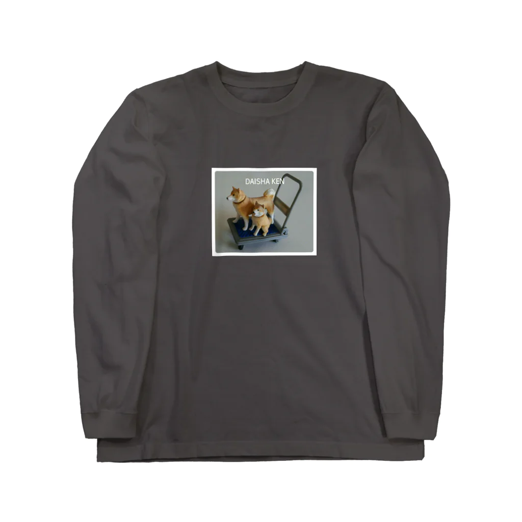 May's SHOP の台車犬 ロングスリーブTシャツ