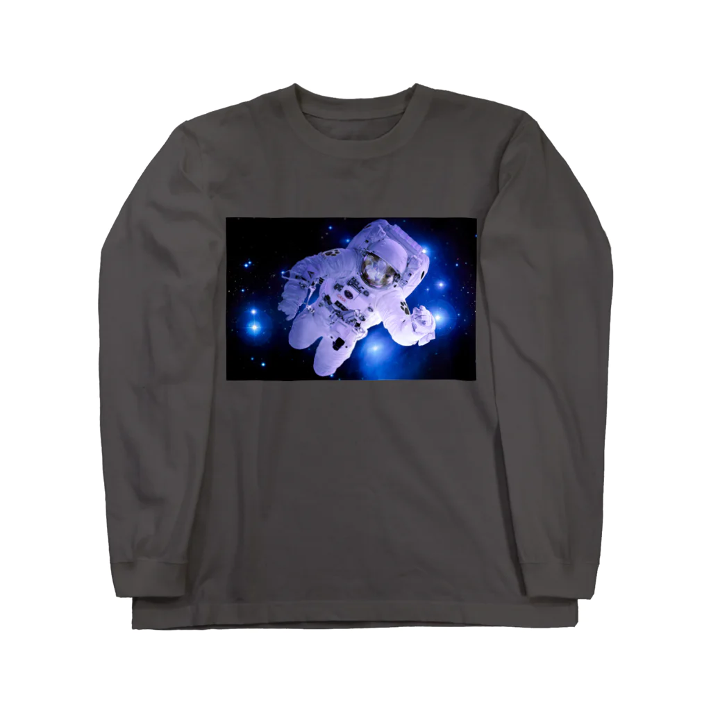 猫神様のいる店『SHRIMO』の猫の旅　【宇宙飛行】 Long Sleeve T-Shirt