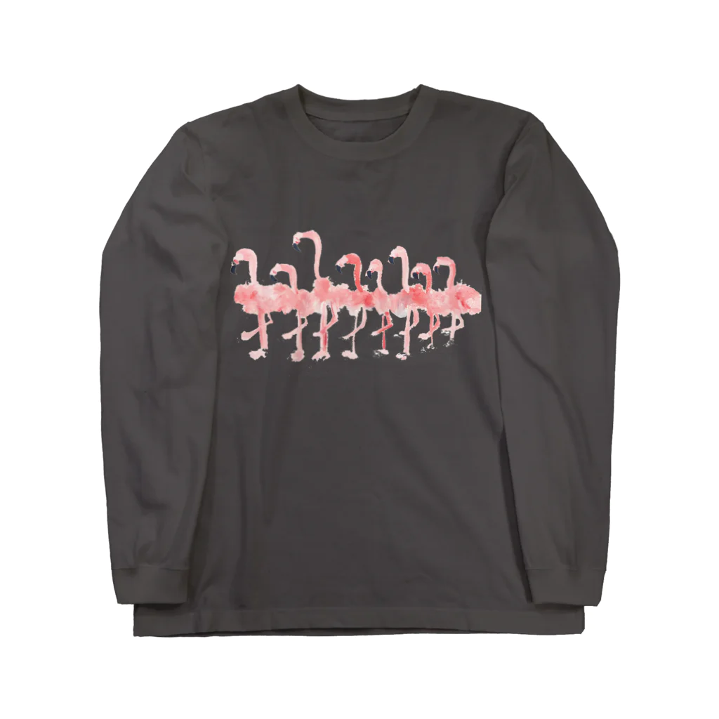 ささきちかのPINKY FLAMINGO LONG T  ロングスリーブTシャツ