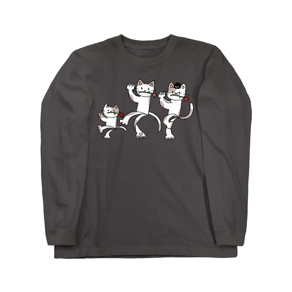 menonokkaの紙ペラにゃんこ(ダンス) Long Sleeve T-Shirt