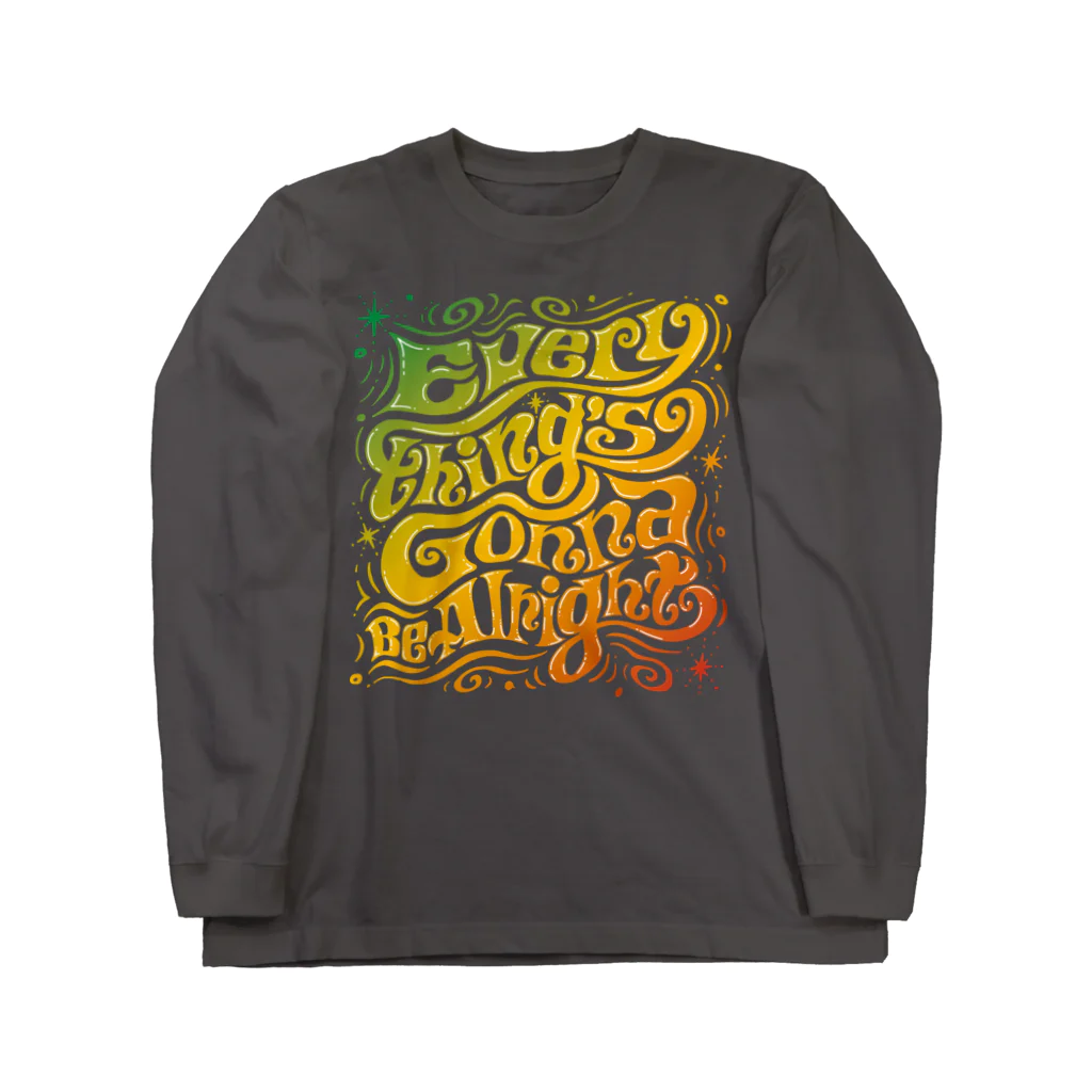 Art Studio TrinityのEverything's Gonna Be Alright ロングスリーブTシャツ