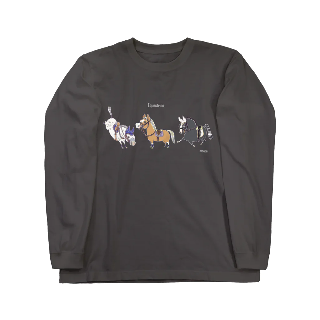 SHIROFUNE_mooooのequestrian ロングスリーブTシャツ