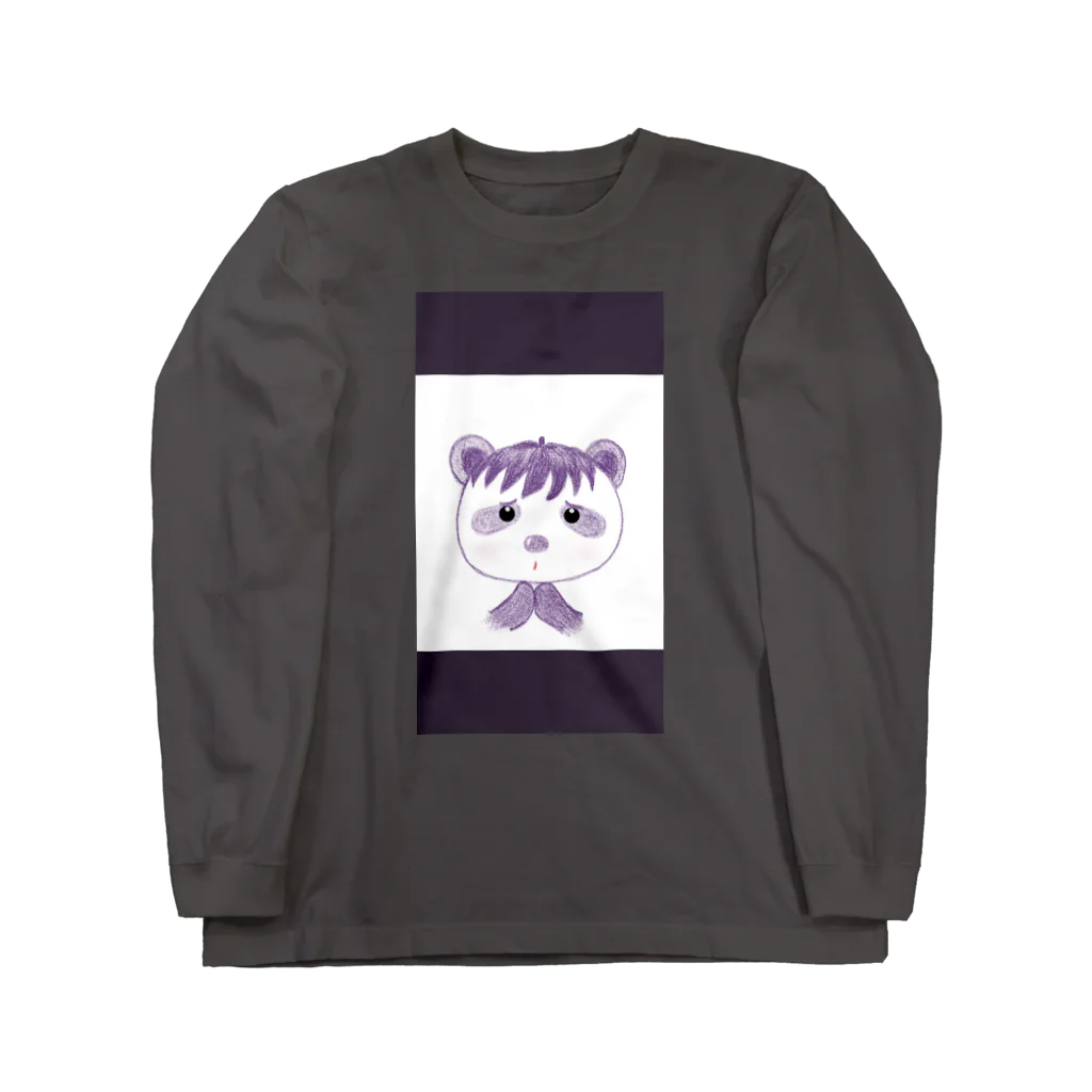 HandHのお願い！なすパンダ Long Sleeve T-Shirt