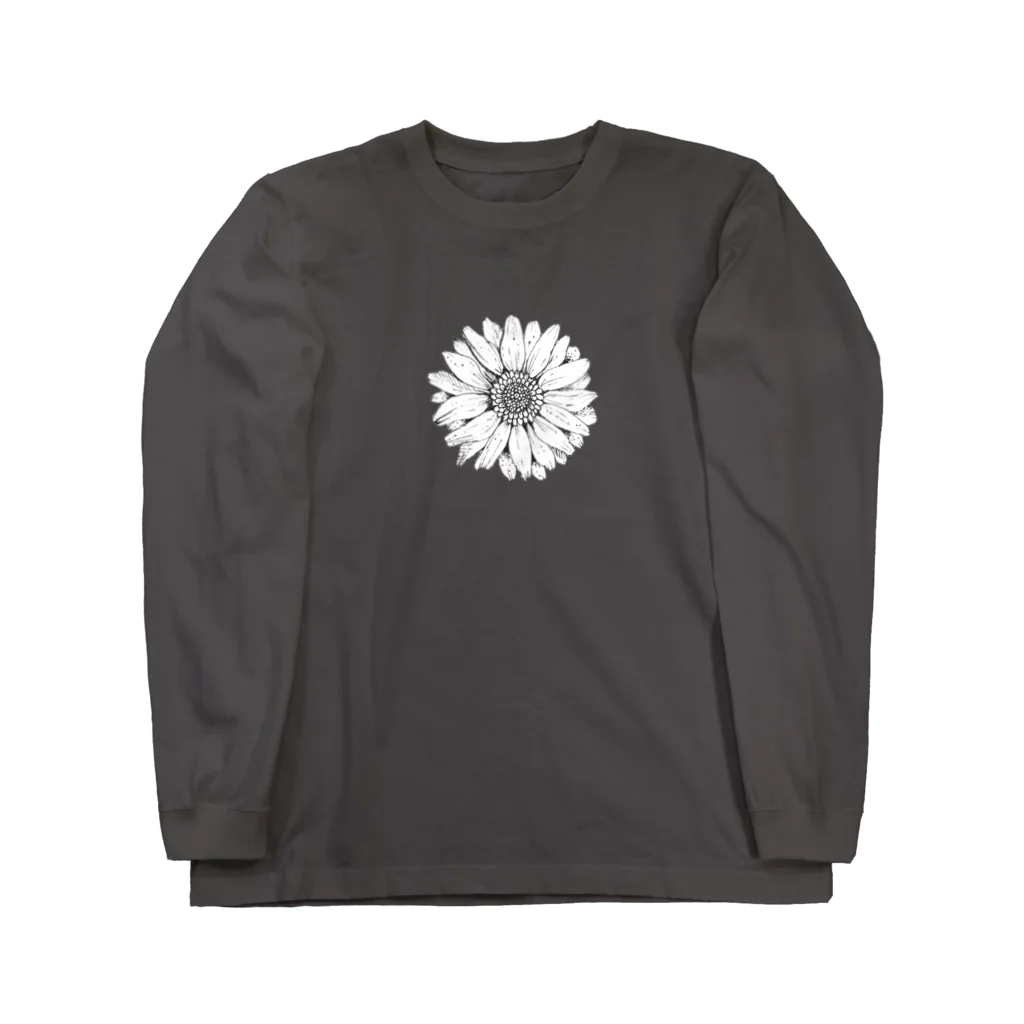 絵を描くぴーやのGerbera Long Sleeve T-Shirt