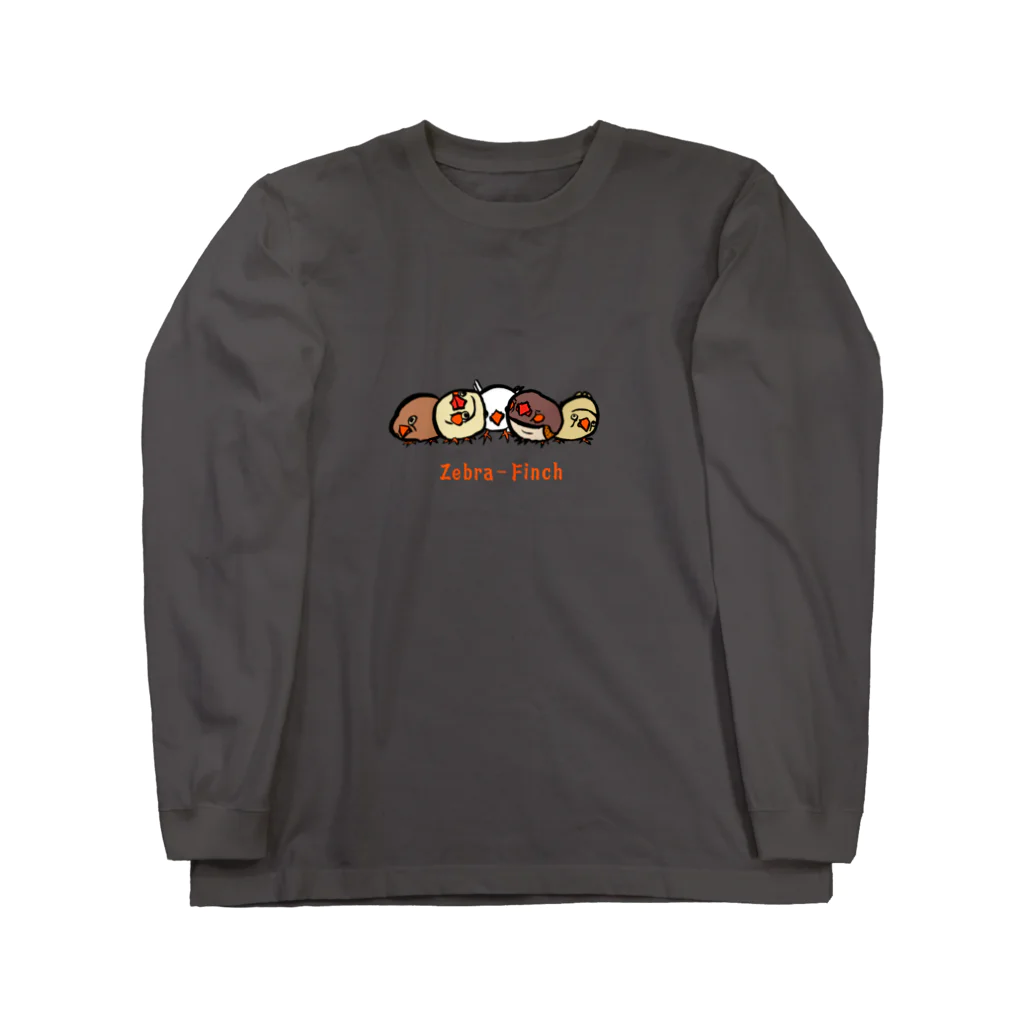 Mitsu-ZoのZebra-Finch Long Sleeve T-Shirt