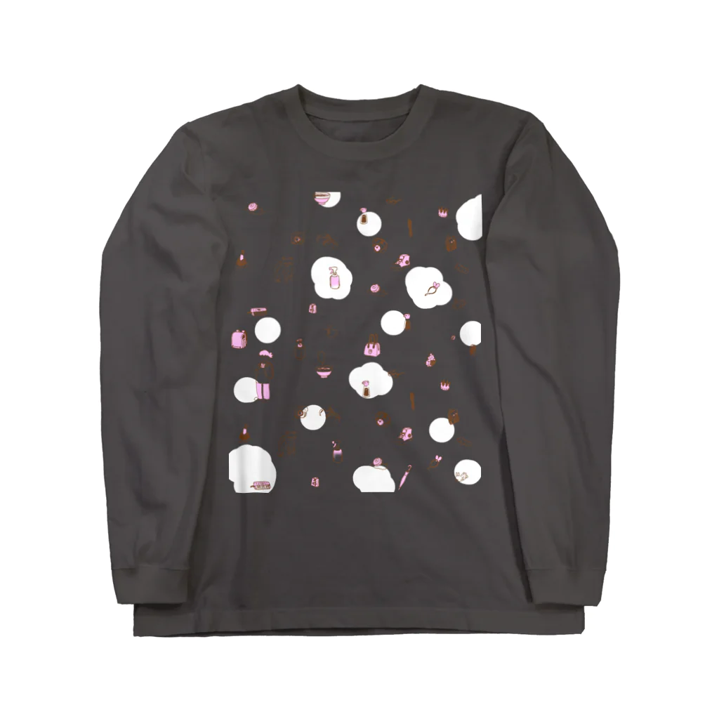 tendaten-no-omiseのひまひまいろいろ　ももとちゃいろ編 Long Sleeve T-Shirt