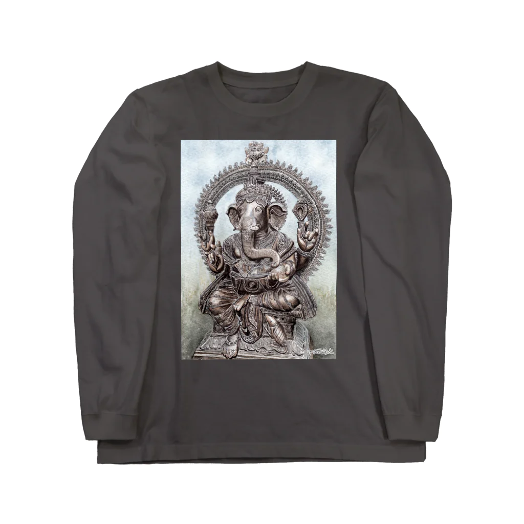 寺腰ウェブアクトのガネーシャ12 Long Sleeve T-Shirt