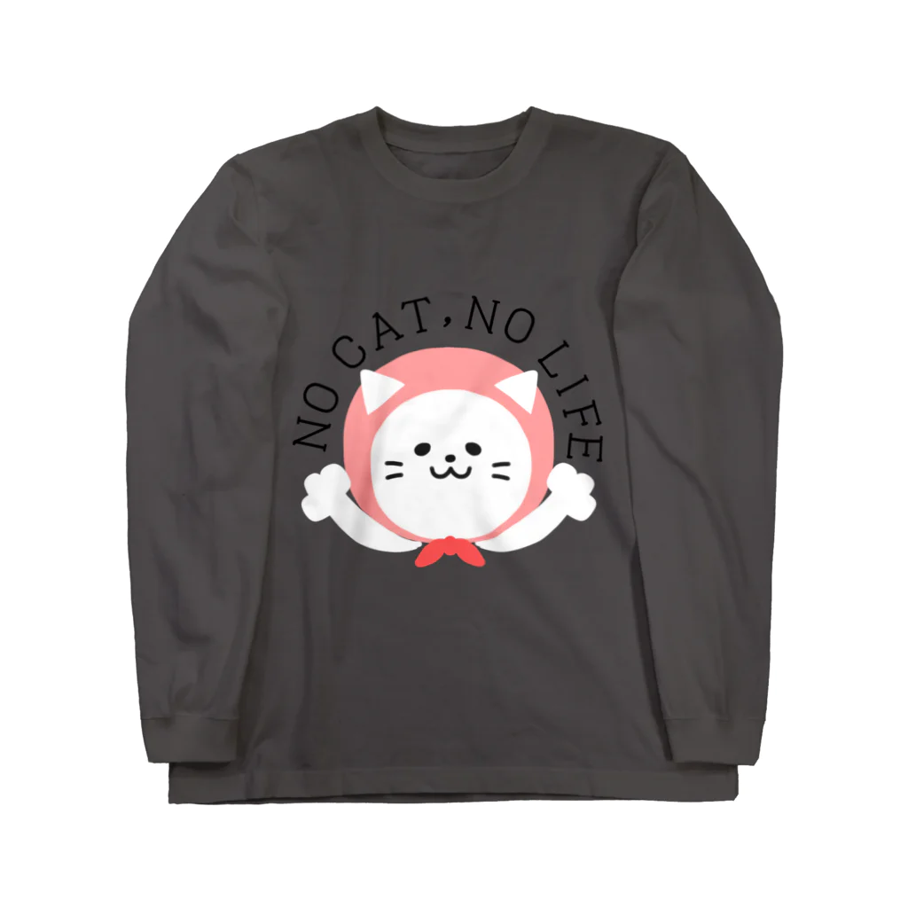 もちぱっちのノーキャットノーライフ Long Sleeve T-Shirt