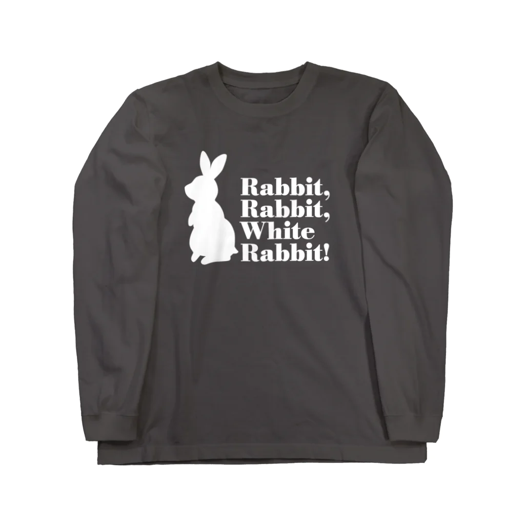 rd-T（フィギュアスケートデザイングッズ）のWhite Rabbit Long Sleeve T-Shirt