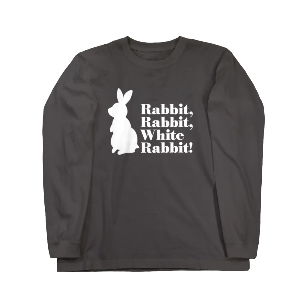 rd-T（フィギュアスケートデザイングッズ）のWhite Rabbit ロングスリーブTシャツ