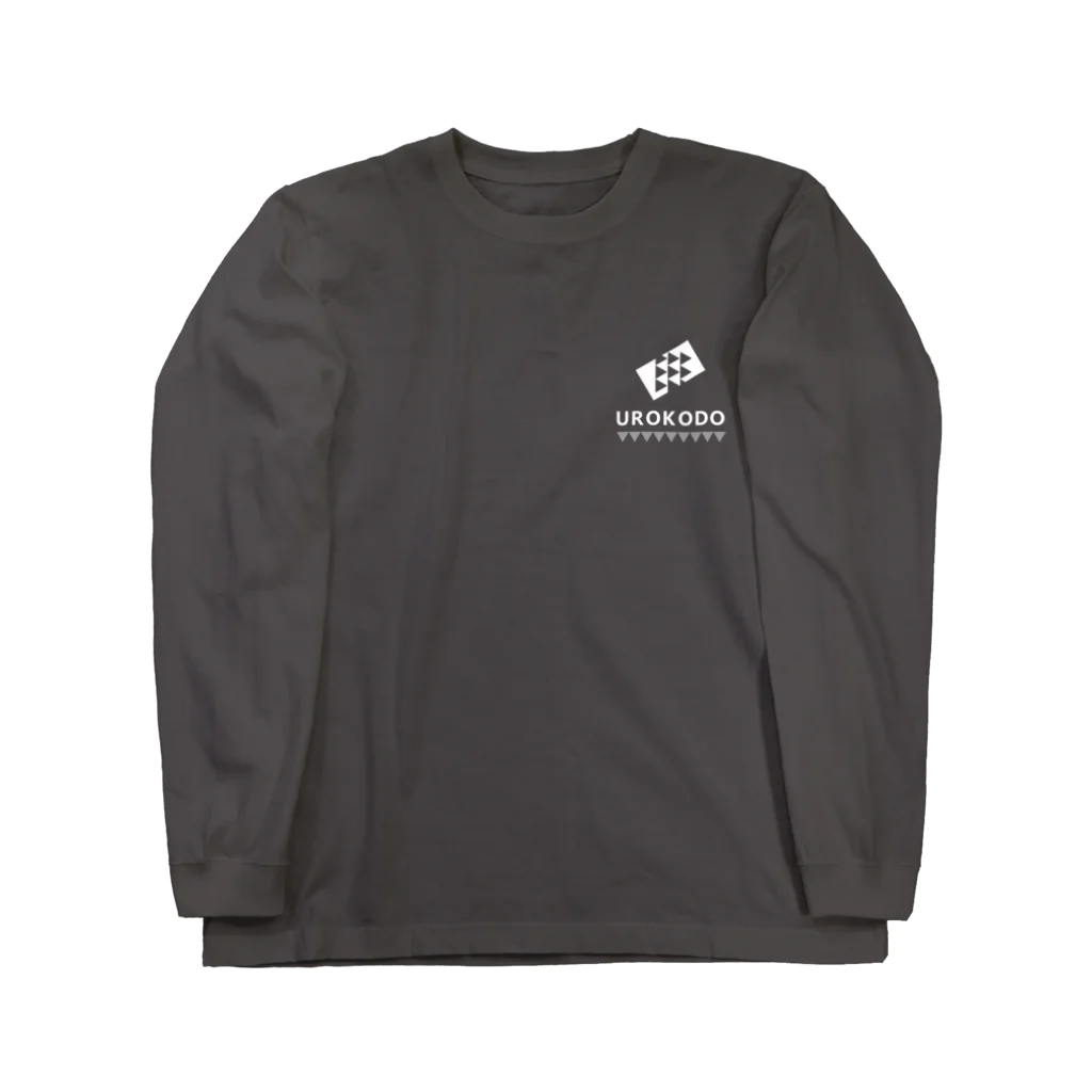 UROKODO Official Web Shopの白ロゴ-長袖BASIC Tシャツ ロングスリーブTシャツ
