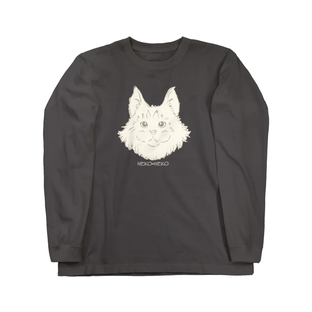 BeArtSuzumaruのNeko=Neko ロングスリーブTシャツ