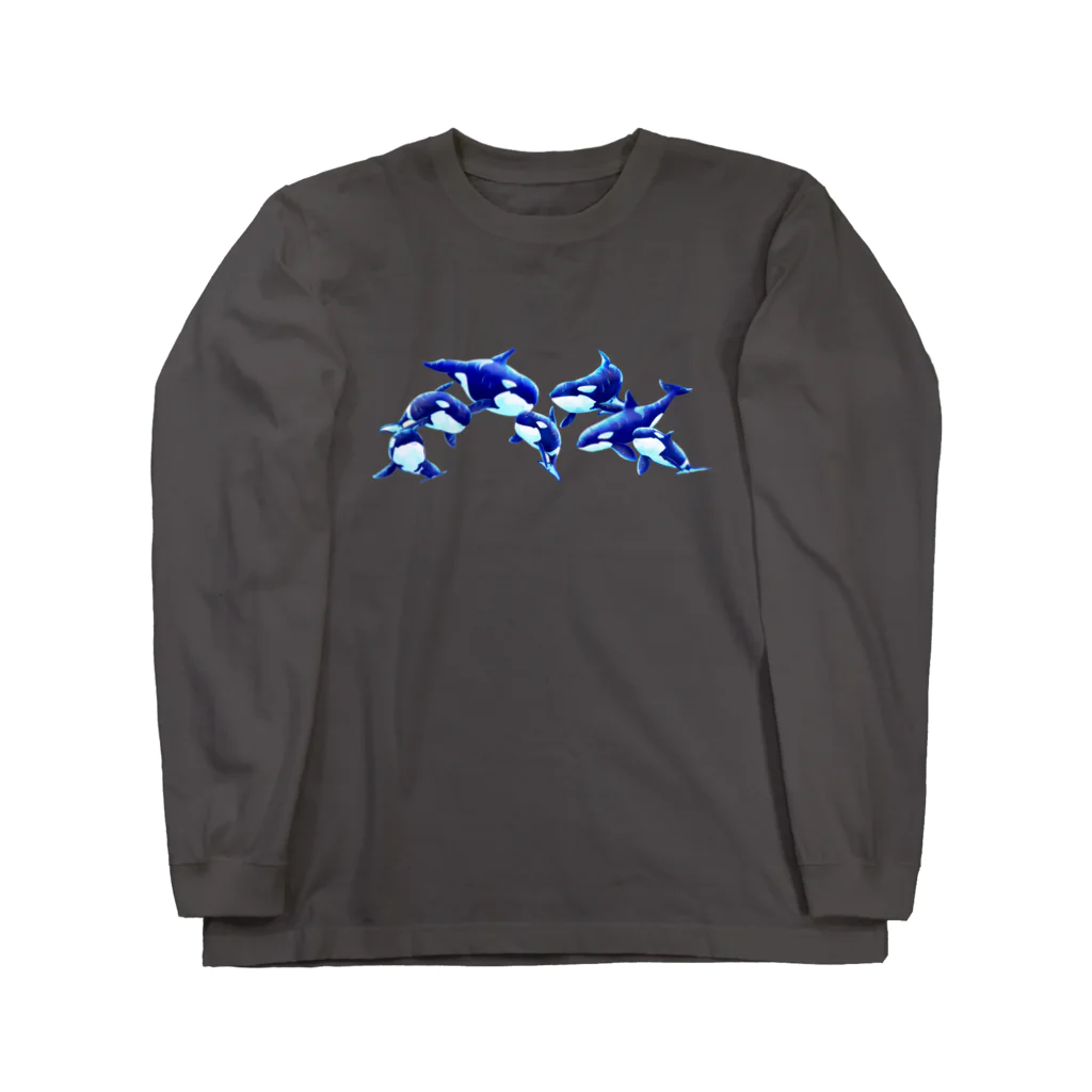 うみいろのfamily orca -シャチ- Long Sleeve T-Shirt