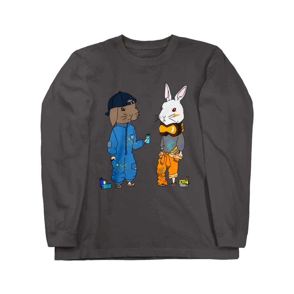 Crowのウサギくんとウサギくん Long Sleeve T-Shirt