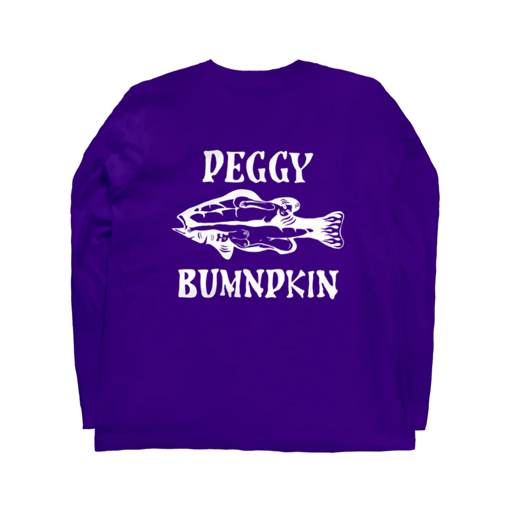 PEGGY BUMPKINのブラックバスロングTシャツ ロングスリーブTシャツの裏面