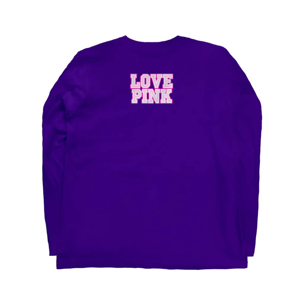 🍔🥁((𝐂𝐇𝐀"𝐀𝐍"𝐏𝐎))🥁🍟の💜NBA🏀PINK💜 Long Sleeve T-Shirt :back