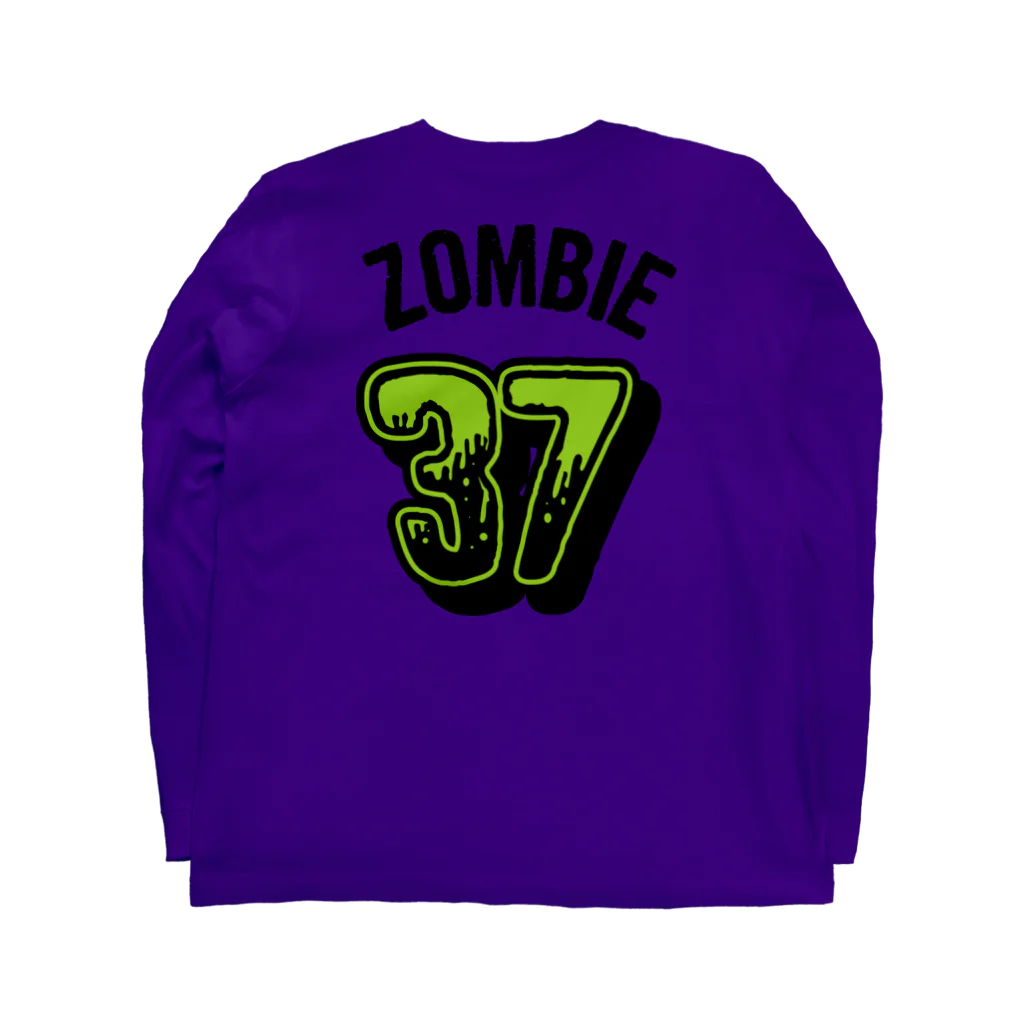 SAUNA ZOMBIESのSAUNAZOMBIES -BASEBALL LONG SLEEVE T - Long Sleeve T-Shirt :back