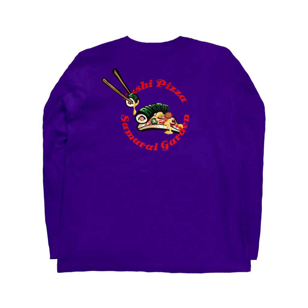Samurai Gardenサムライガーデンの寿司PIZZA Long Sleeve T-Shirt :back