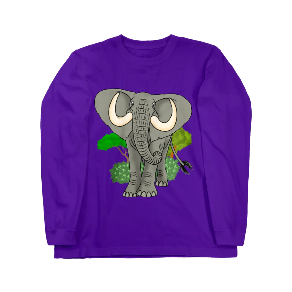 ZOO TYPHOONのアフリカゾウ Long Sleeve T-Shirt